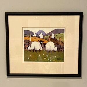 I Only Have Eyes For Ewe Mounted and Framed Print by Thomas Joseph